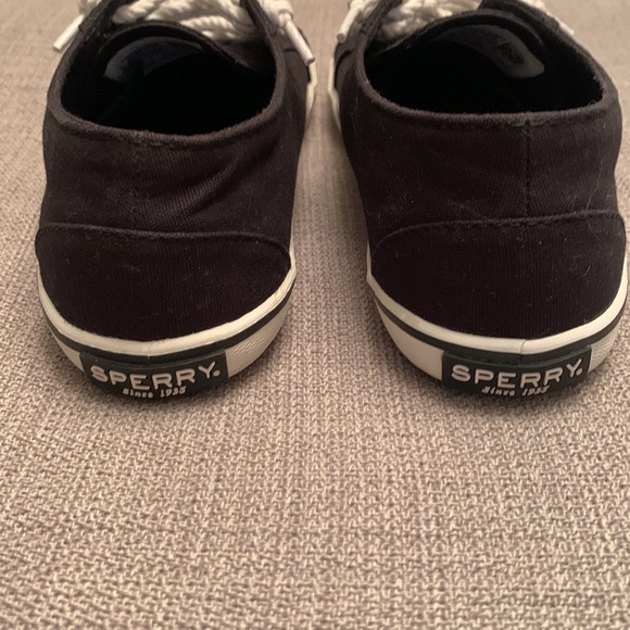 SPERRY Top-Sider with Memory Foam Black Boat Shoes - Picture 4 of 9